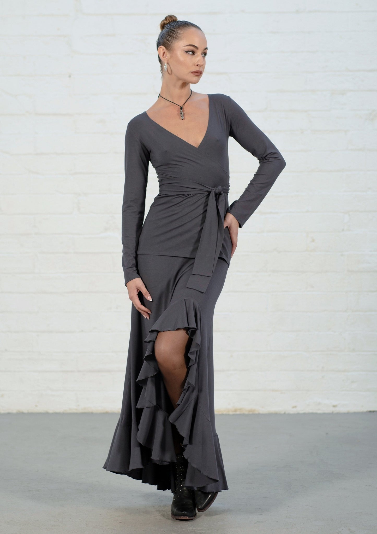 Lead Morticia Wrap Top