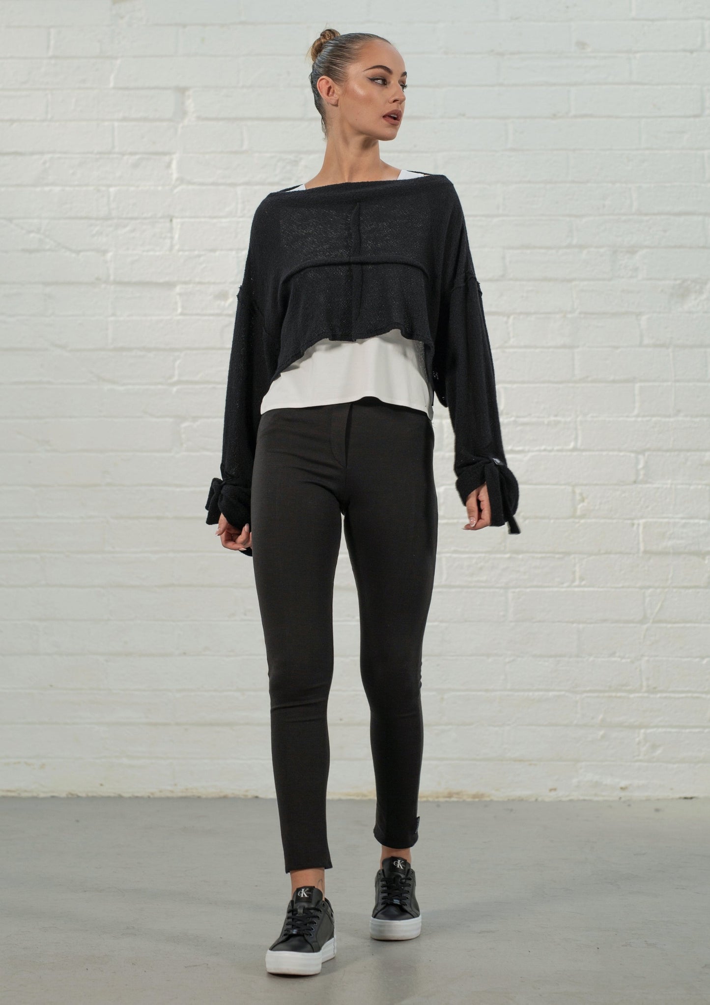 Mo short layering vest Soft-White