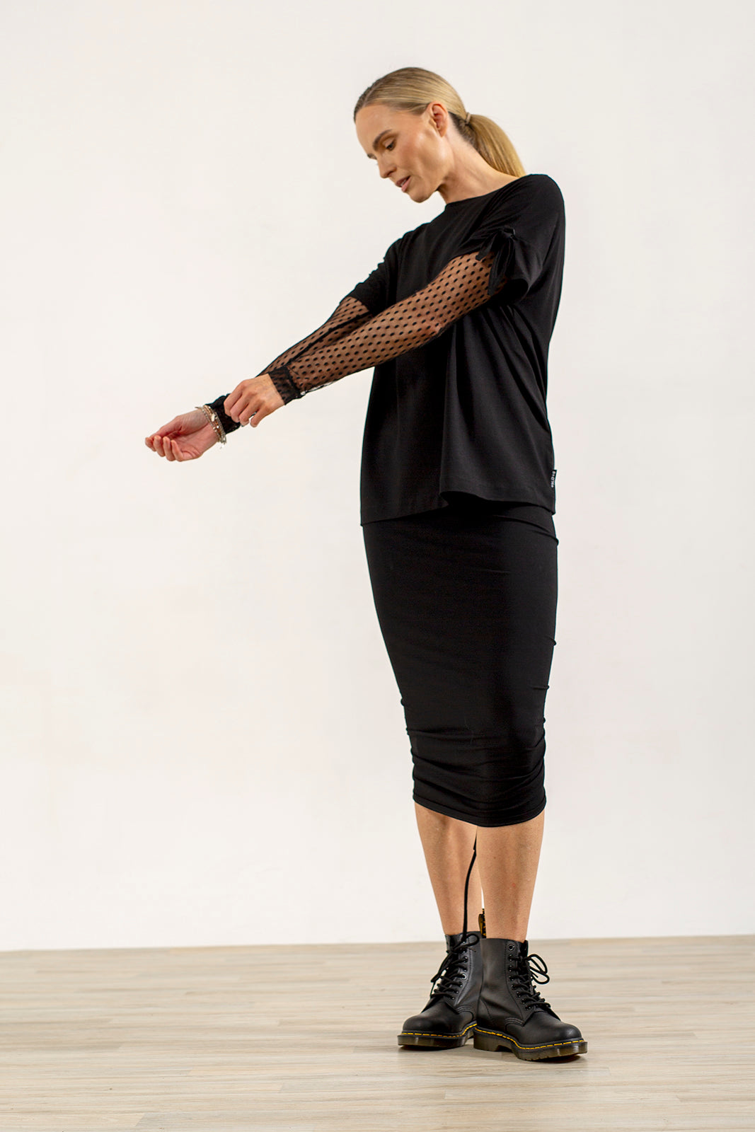 Black Spot Mesh Fiona