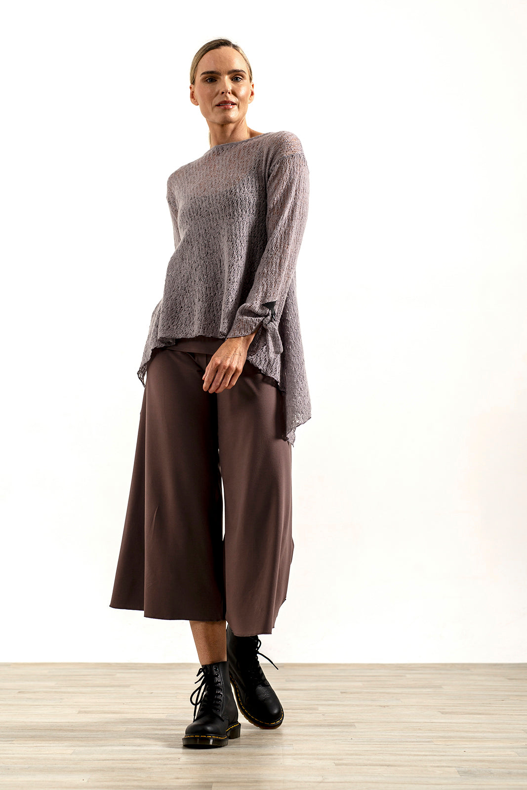 Tatiana Italian Wool knit (Silver Frost)