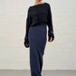 Dafna Slit Skirt: Navy (Long)