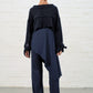 Addison Straight Leg Palazzos: Navy