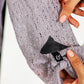 Tatiana Italian Wool knit (Silver Frost)