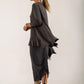 Monique Viscose Jersey Frill Hem Tunic (Lead)