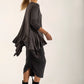 Monique Viscose Jersey Frill Hem Tunic (Lead)