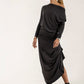 Harper Viscose Jersey Asymetrical Skirt (Lead)