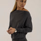 Abbe Viscose Jersey Asymetrical top (lead)