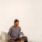 Alina Italian Wool crop jumper (Silver Frost)