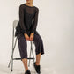 Tatiana Italian Wool knit ( Lead)