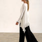 Monique Viscose Jersey Frill Hem Tunic (Soft White)