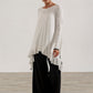 Monique Viscose Jersey Frill Hem Tunic (Soft White)