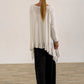 Monique Viscose Jersey Frill Hem Tunic (Soft White)