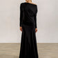 Abbe Viscose Jersey Asymetrical top (black)