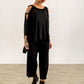 Black Ellen Viscose Jersey Crop Palazzos (narrow)