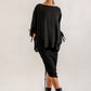 Shannon Viscose Jersey Drawstring Skirt (black)