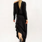 Abbe Viscose Jersey Asymetrical top (black)
