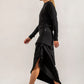 Abbe Viscose Jersey Asymetrical top (black)