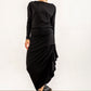 Abbe Viscose Jersey Asymetrical top (black)