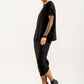 Shannon Viscose Jersey Drawstring Skirt (black)