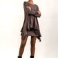 Monique Viscose Jersey Frill Hem Tunic (Mink)