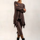 Shannon Viscose Jersey Drawstring Skirt (mink)