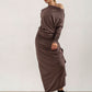 Abbe Viscose Jersey Asymetrical top (Mink)