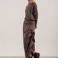 Harper Viscose Jersey Asymetrical Skirt (Mink)