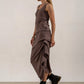 Harper Viscose Jersey Asymetrical Skirt (Mink)