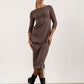 Shannon Viscose Jersey Drawstring Skirt (mink)