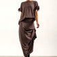 Harper Viscose Jersey Asymetrical Skirt (Mink)