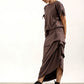 Kanchan Viscose Jersey Oversize Tee (Mink)