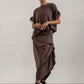 Kanchan Viscose Jersey Oversize Tee (Mink)