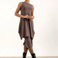 Shannon Viscose Jersey Drawstring Skirt (mink)