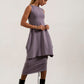 Shannon Viscose Jersey Drawstring Skirt (Silver frost)