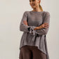 Tatiana Italian Wool knit (Silver Frost)