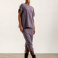 Kanchan Viscose Jersey Oversize Tee (Silver Frost)