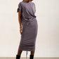Kanchan Viscose Jersey Oversize Tee (Silver Frost)