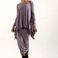 Monique Viscose Jersey Frill Hem Tunic (Silver Frost)