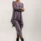 Monique Viscose Jersey Frill Hem Tunic (Silver Frost)