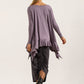 Monique Viscose Jersey Frill Hem Tunic (Silver Frost)