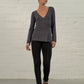 Lola Tuck Hem Leggings Black/ Navy