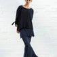 Navy Fleur Vest