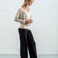 Addison Straight Leg Palazzos: Black