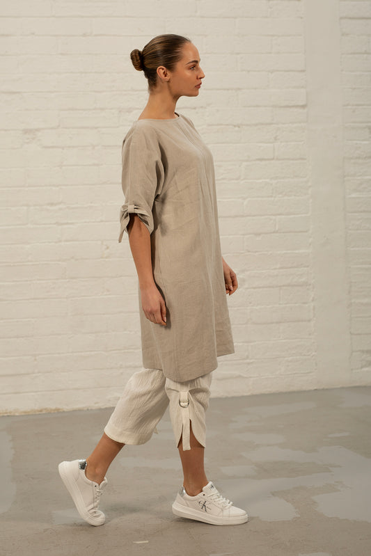 Claudia Flax Tunic dress
