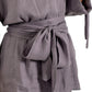 The Silver Frost Linen Sash Belt