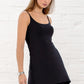 Fleur Long Layering Vest (black)